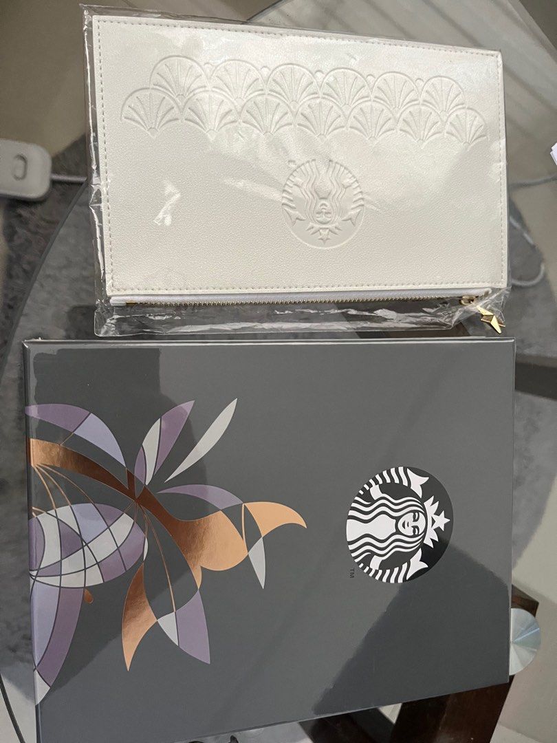 starbucks planner 2023 with white pouch (Category: Stationery & School Supplies) located in Quezon City. Submitted by samellie (Listing ID 1229469296, Image 1). Description: .