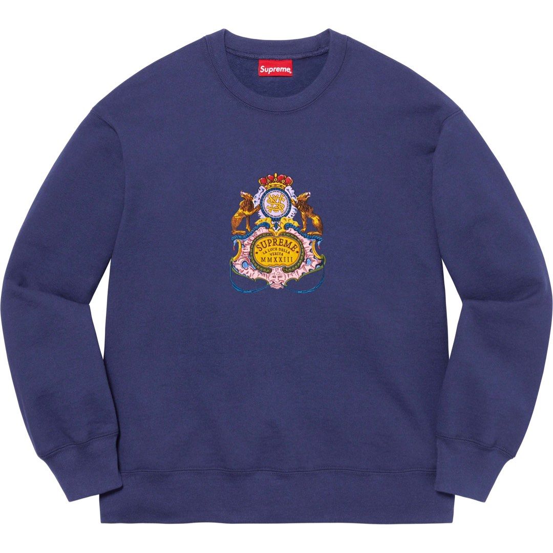 Supreme crest hoodie store