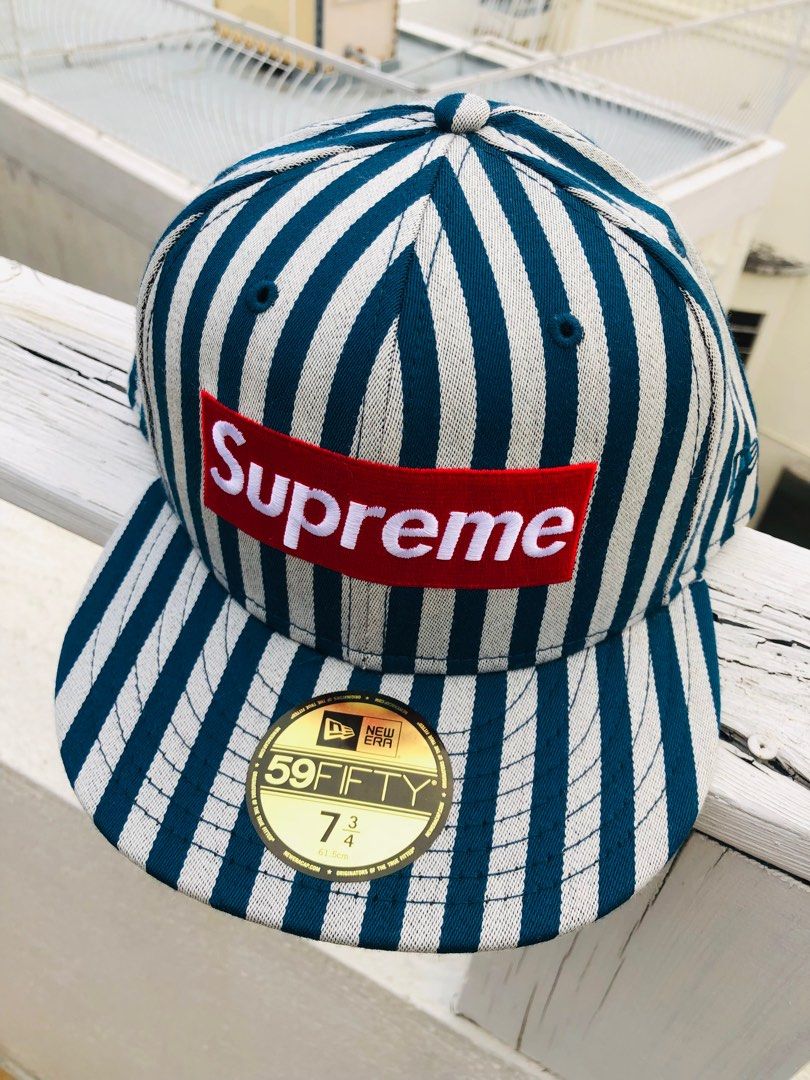 Supreme New ERA Camp Cap Hat 帽100% New Real 59 Fifty, 名牌, 飾物