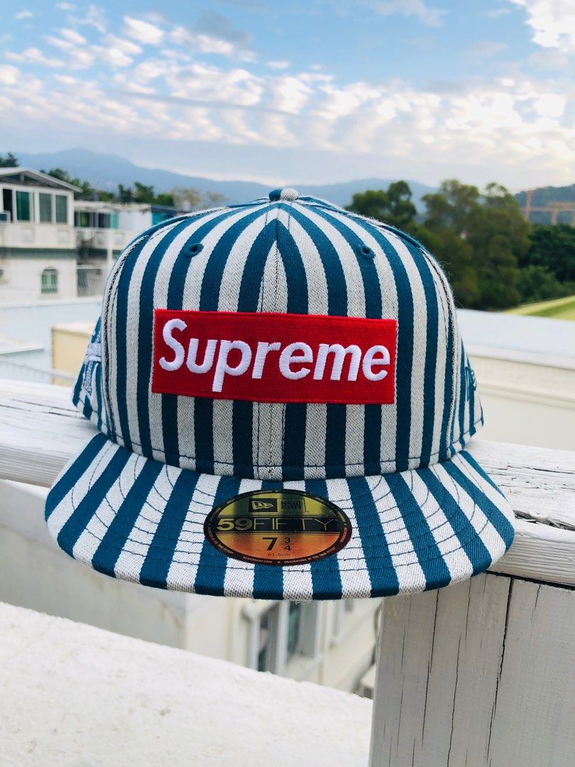 Supreme New ERA Camp Cap Hat 帽100% New Real 59 Fifty, 名牌, 飾物