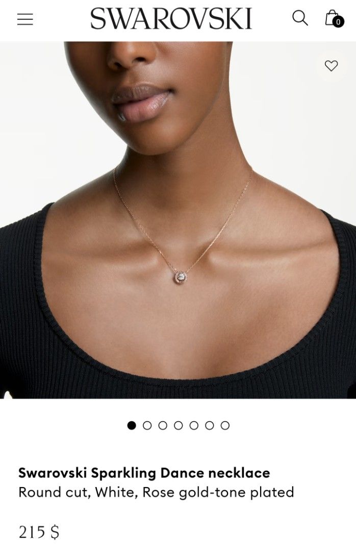 Dancing gem necklace sale