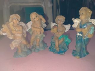 [TAKE ALL] 4-PC + Free Angel Really Old / Vintage Figurines - Not for Sensitive!
