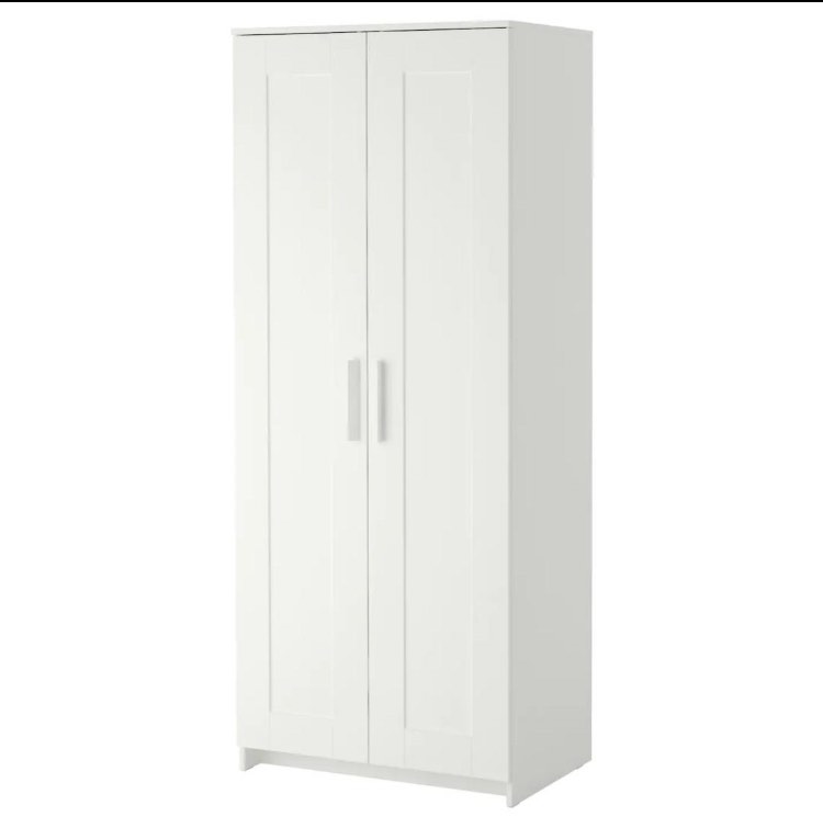 Tall white IKEA cupboard, Furniture & Home Living, Furniture, Shelves