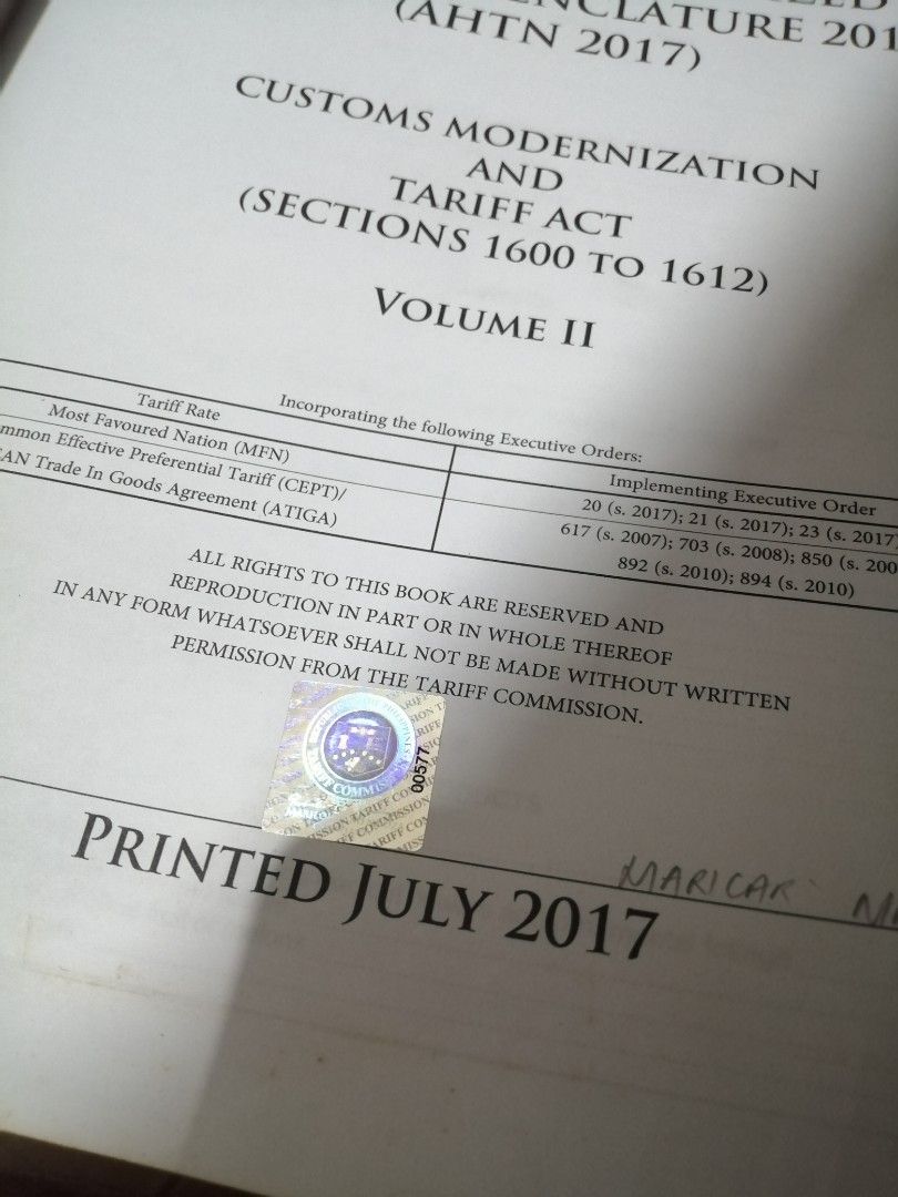 Tariff Administration and Policy The Asean Harmonized Tariff