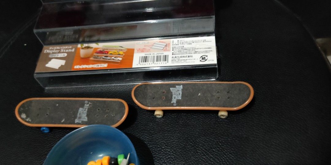 Tech decks (Category: Vintage Collectibles) located in Quezon City. Submitted by patric1218 (Listing ID 1229638891, Image 2). Description: what you see is what you get selling it as set can go lower as 500 for this week rush need money to pay for school clearance ps.the acrylic riser is not included it is sold separately selling it for 350 each if you're going to take to 300 each.