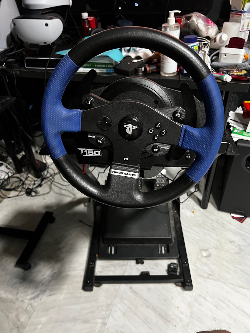 Thrustmaster t150 pro with stand, Video Gaming, Gaming Accessories ...