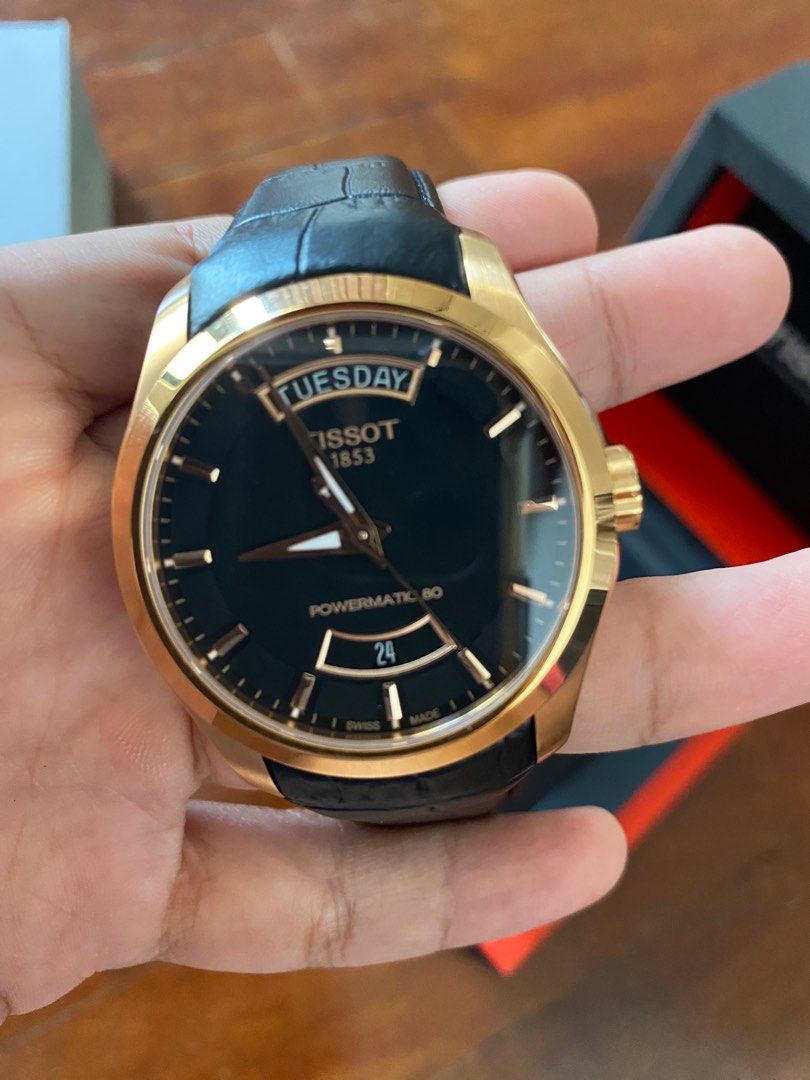 Tissot couturier rose store gold