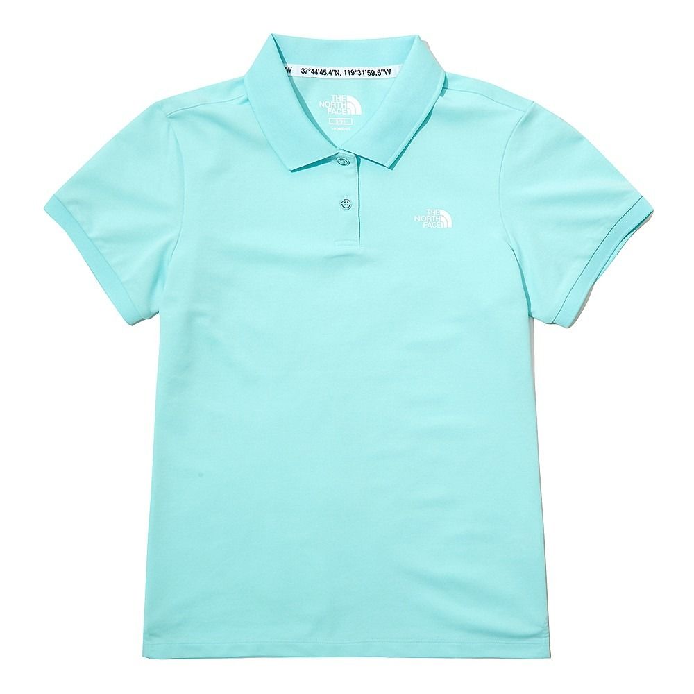 white north face polo shirt