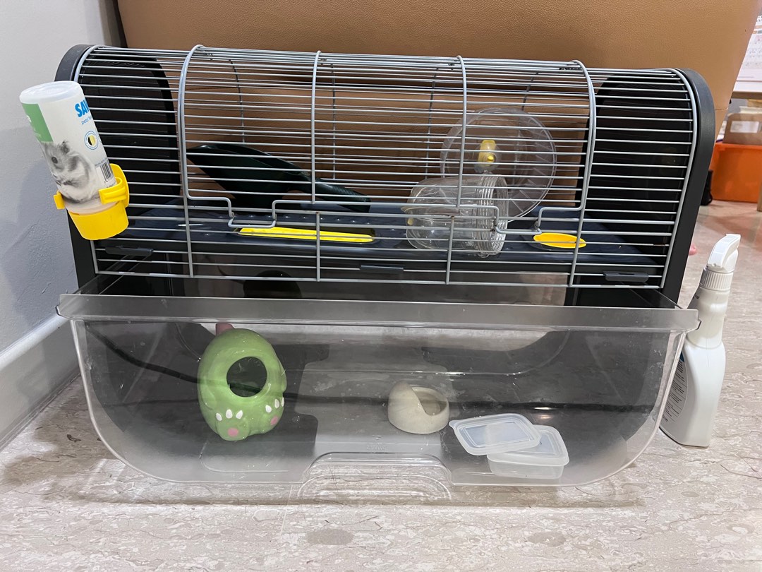 Two storey hamster cage with accessories, Pet Supplies, Homes & Other ... - Multilevel Hamster Cage Accessories