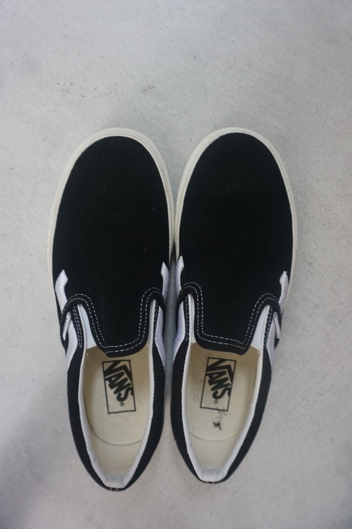 Vans Classic Slip-On Side Stripe sneakers In black