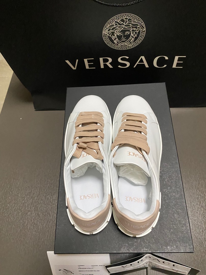 Versace Sneaker Calf Leather Luxury Sneakers Footwear on Carousell