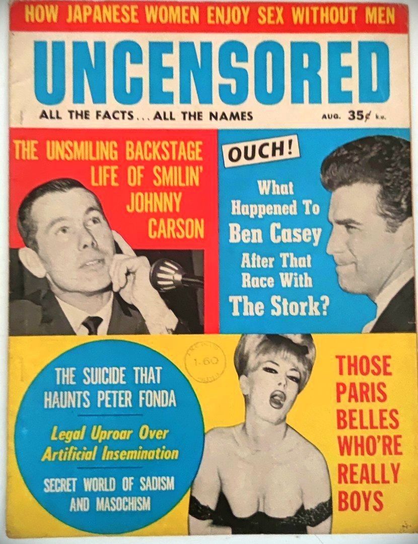 Vintage Uncensored Magazine Aug. 1966, Hobbies & Toys, Collectibles &  Memorabilia, Vintage Collectibles on Carousell