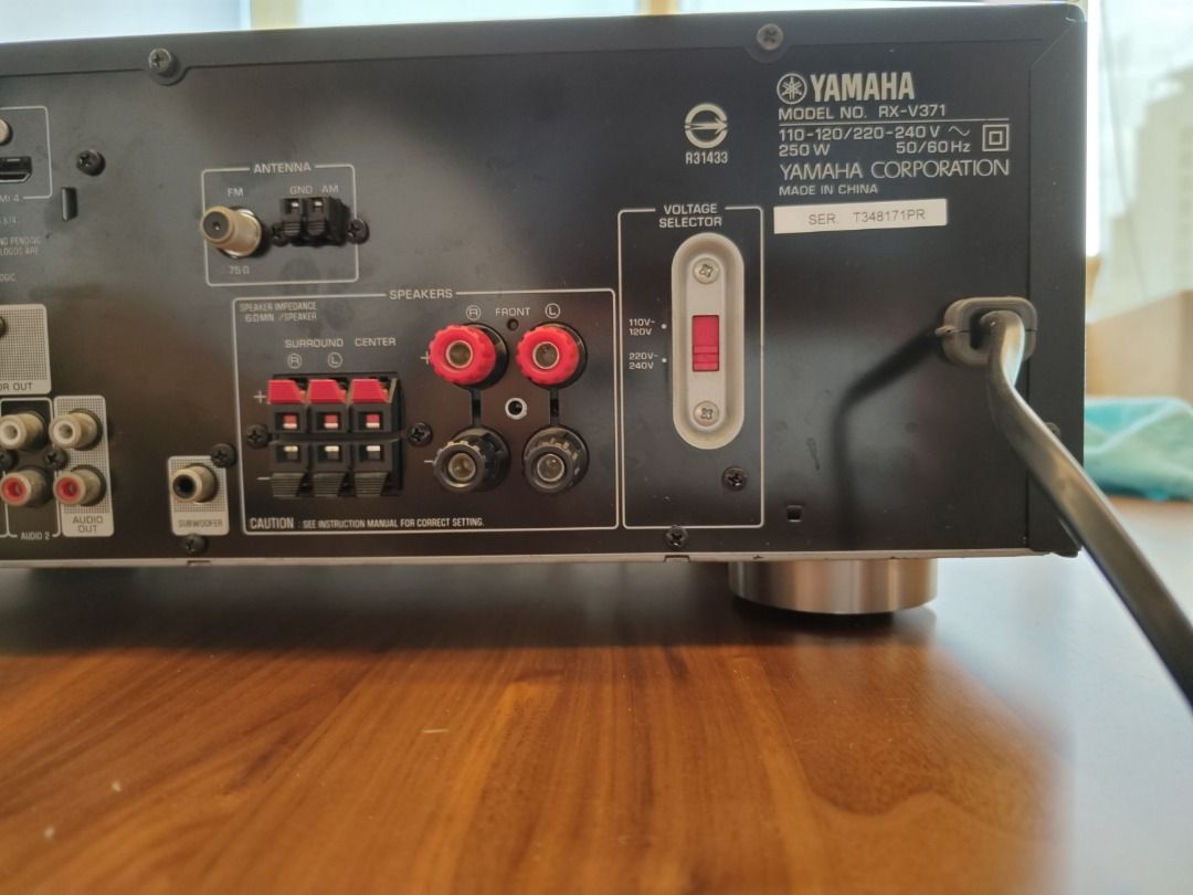 Yamaha AV Receiver RX V371 Home Theater Integrated Amplifier, Audio