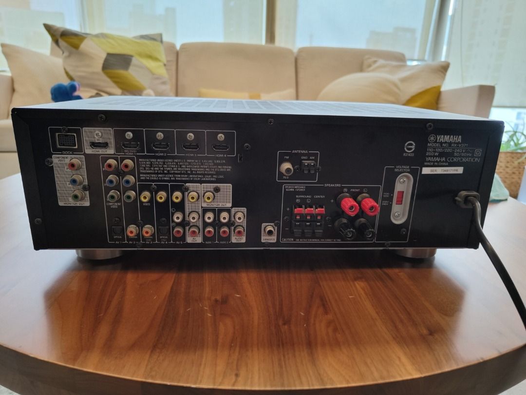 Yamaha AV Receiver RX V371 Home Theater Integrated Amplifier, Audio