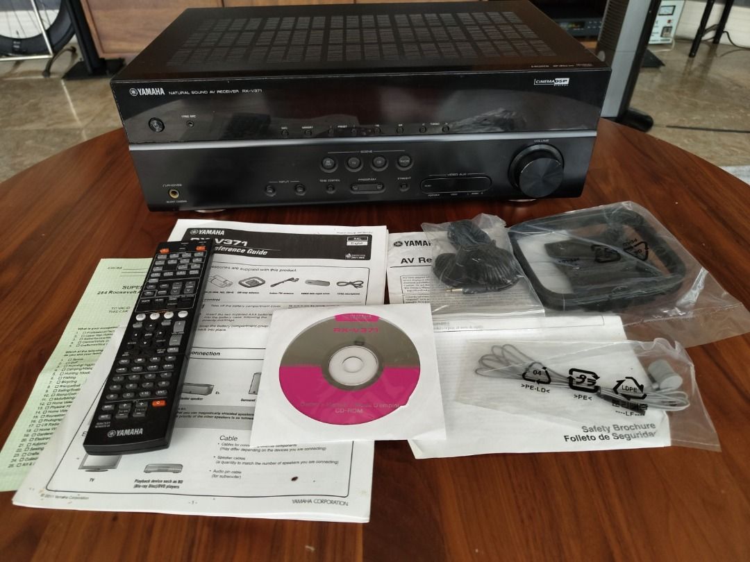 Yamaha AV Receiver RX V371 Home Theater Integrated Amplifier, Audio