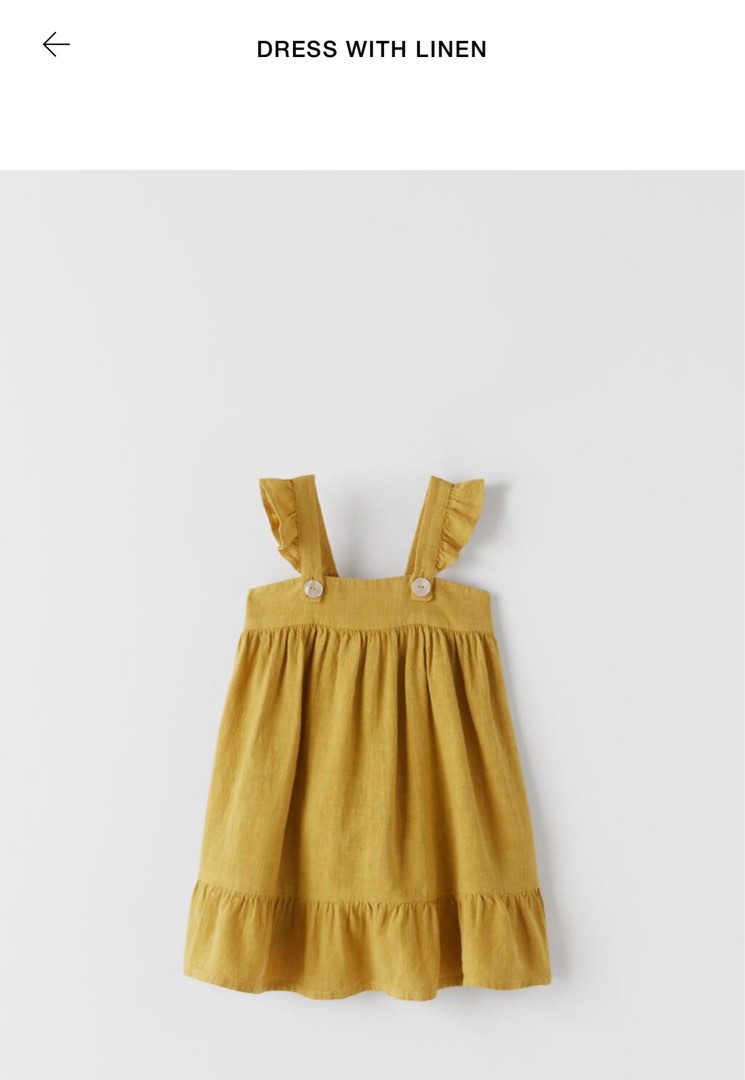 Zara Baby Girl Linen Dress on Carousell