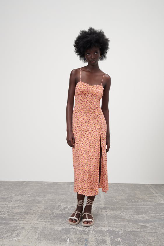 Zara slit dress clearance