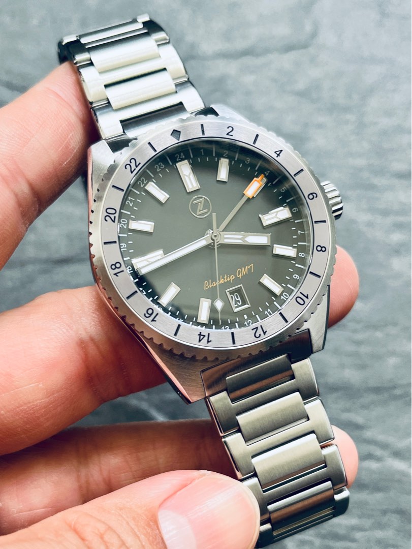 Zelos Blacktip GMT Coal Black Luxury Watches on Carousell