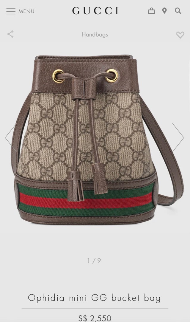Ophidia mini gg bucket bag outlet