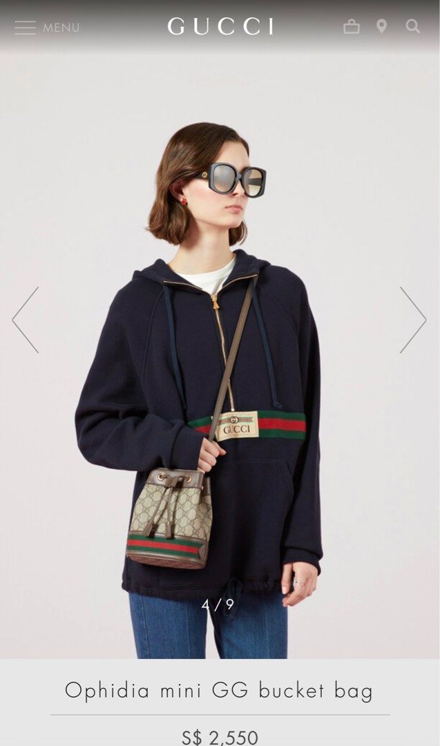 Ophidia mini gg bucket bag store