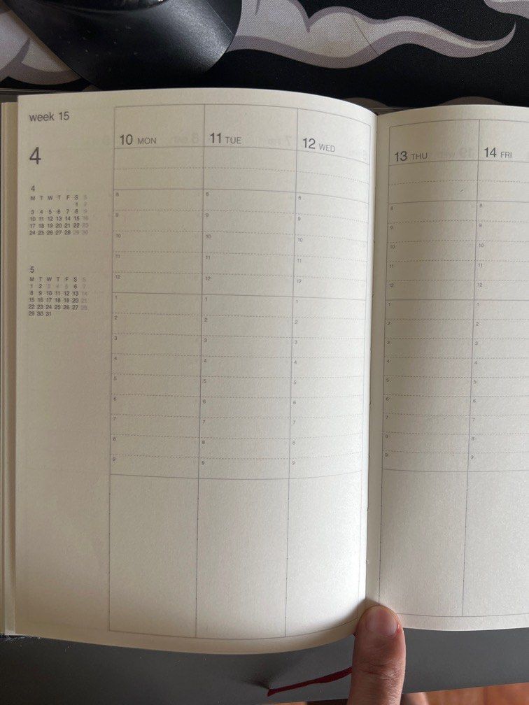 2023 Muji Vertical Planner, Hobbies & Toys, Stationary & Craft, Other