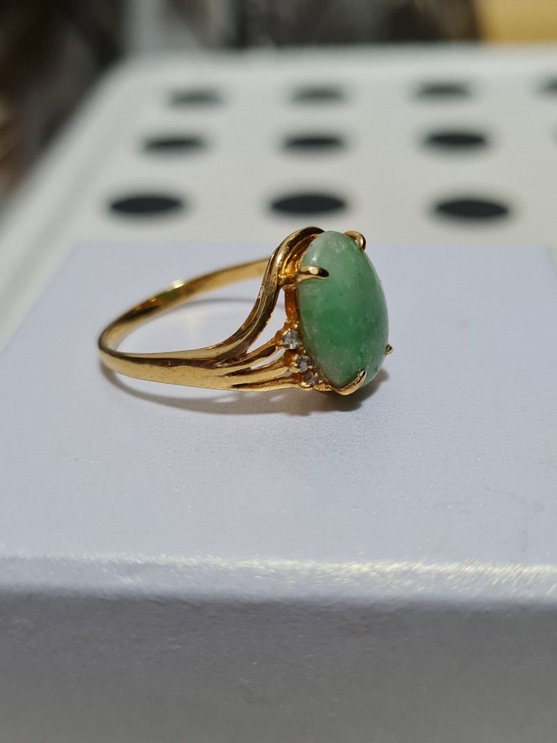 Ring jade stone clearance