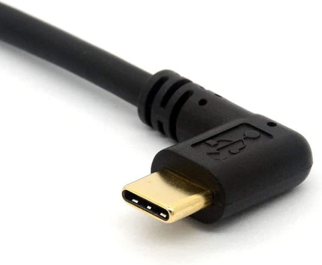 Aceyoon Cable USB C Coudé 20cm, Cable USB C 90 DegréS Charge