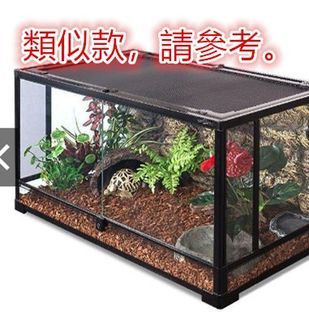 類似圖一的樣子 *烏龜 爬蟲類 角蛙 飼養箱 養殖箱 玻璃生態缸-60*45 高40CM