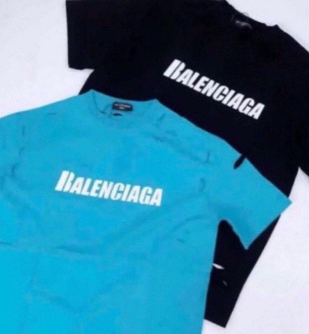 AUTHENTIC BALENCIAGA DISTRESSED OVERSIZED LOGO TEE Men s