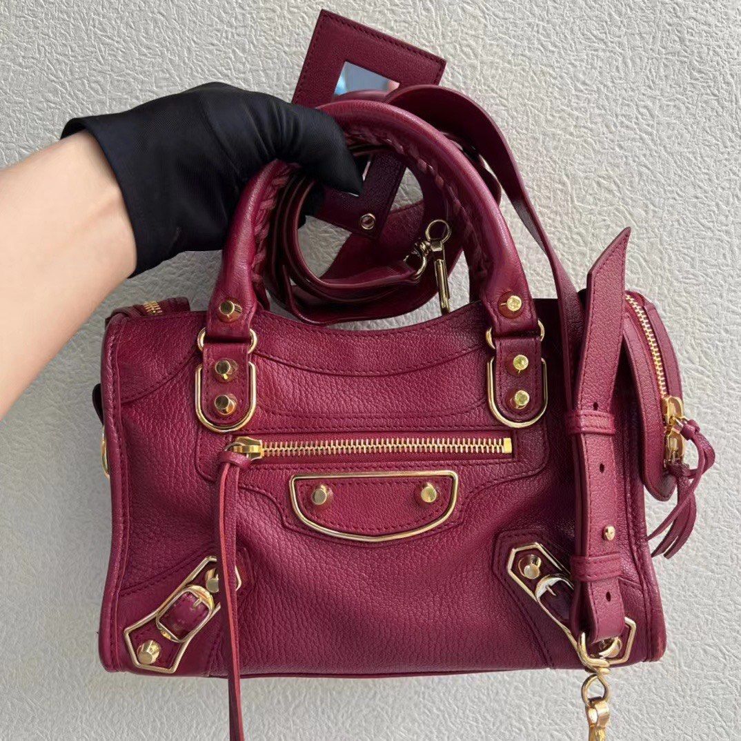 Balenciaga clearance bag maroon