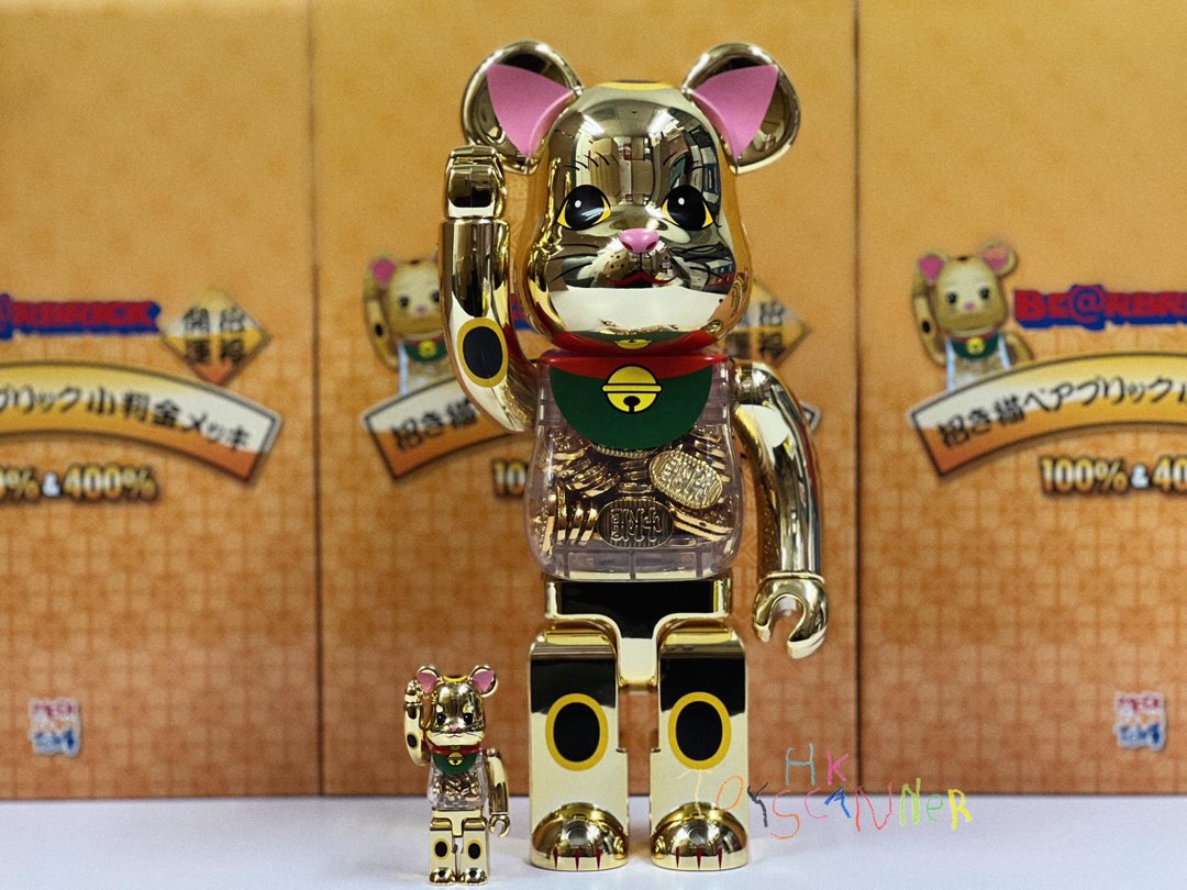 現貨In-stock) BE@RBRICK 招き猫小判100% & 400% BEARBRICK MANEKI 