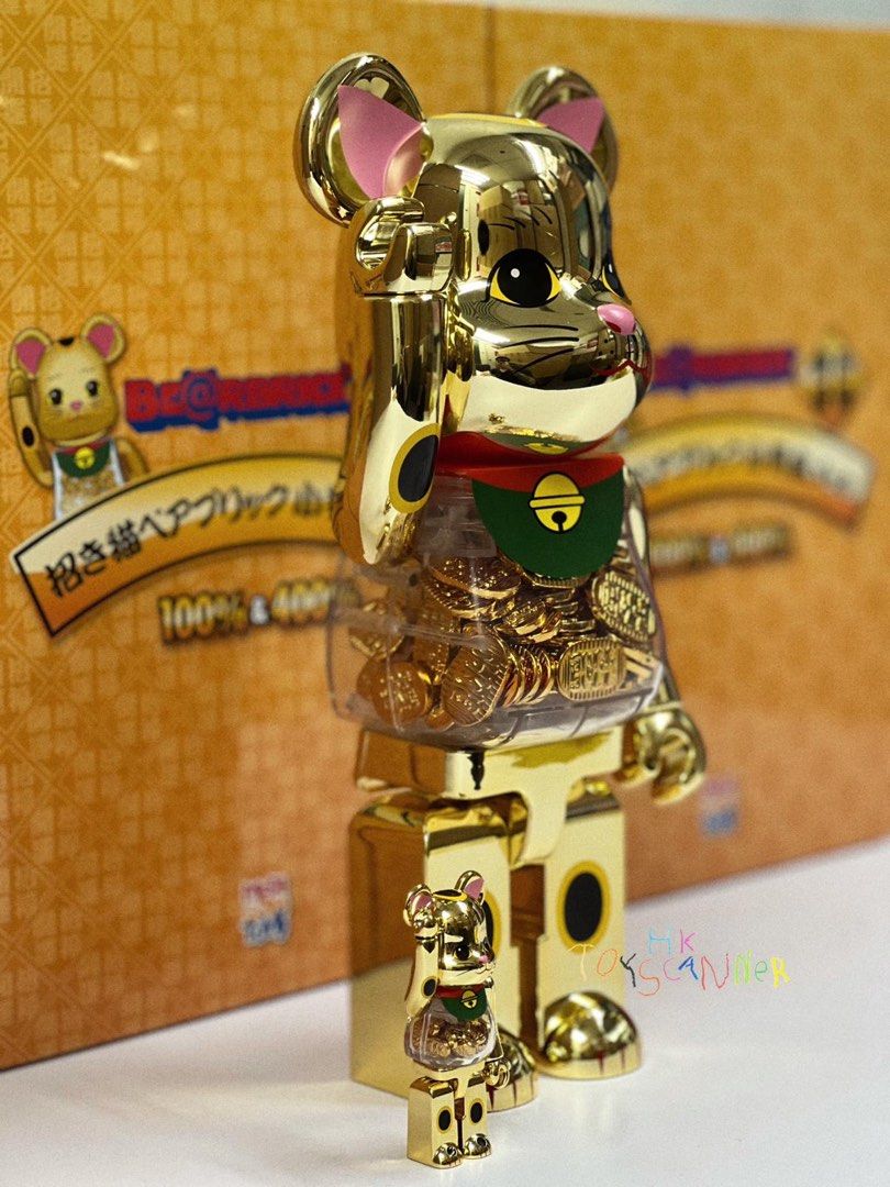 現貨In-stock) BE@RBRICK 招き猫小判100% & 400% BEARBRICK MANEKI ...