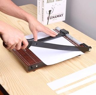 Aibecy Portable Paper Trimmer A4 Size Paper Cutter Cutting Machine 12 Inch  Cutting Width for Craft Paper Photo Laminated Paper 