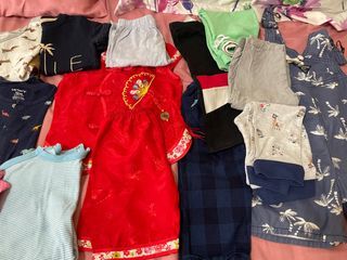A lot of infant boys clothes