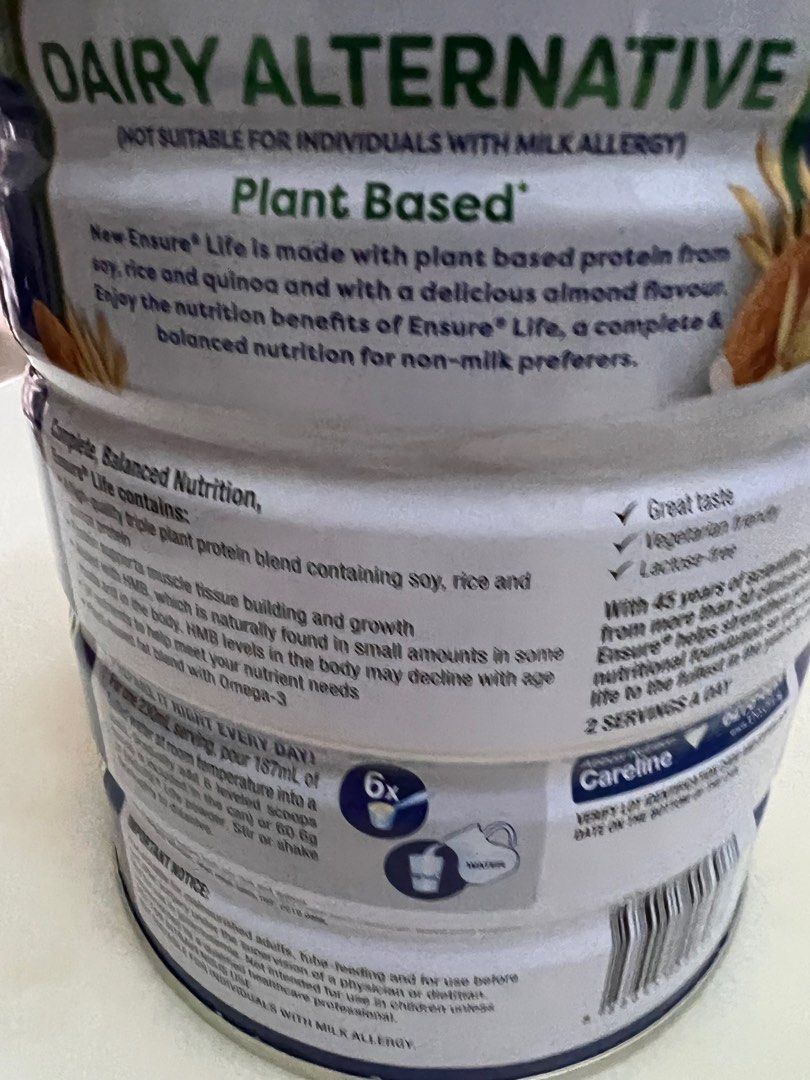 Abbott Ensure Life with HMB Less Sugar Dairy Alternative (Almond