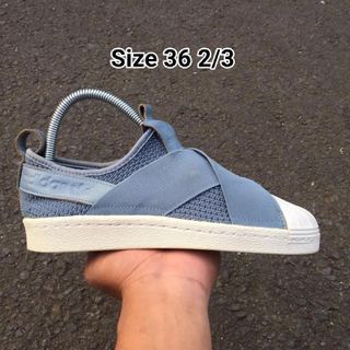 Adidas Superstar Slip On Blue Second Original