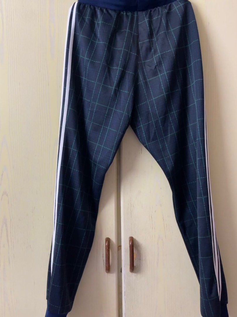 ADiDAS TARTAN TRACK PANTS Men s Fashion Bottoms Joggers on