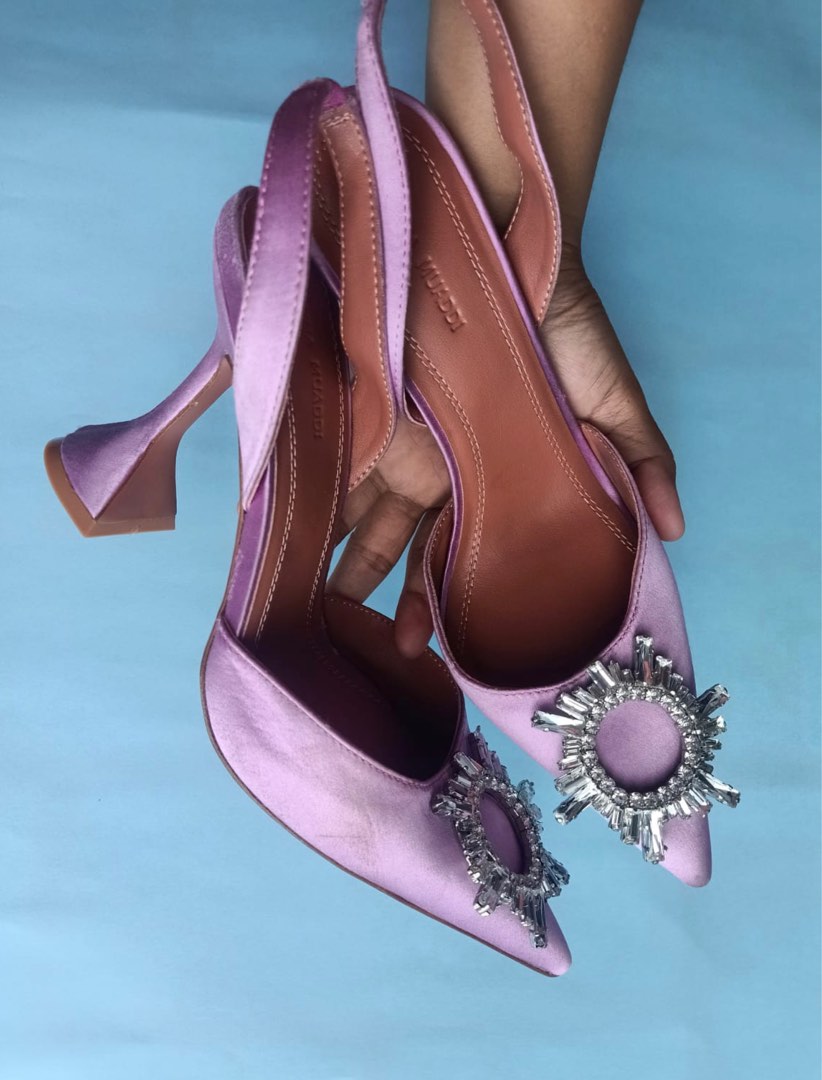 amina muaddi slingback