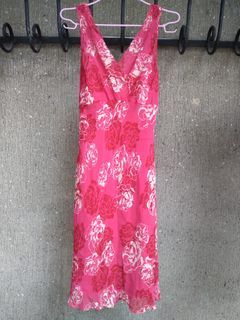 Ann Taylor Fuchsia Pink Floral Dress