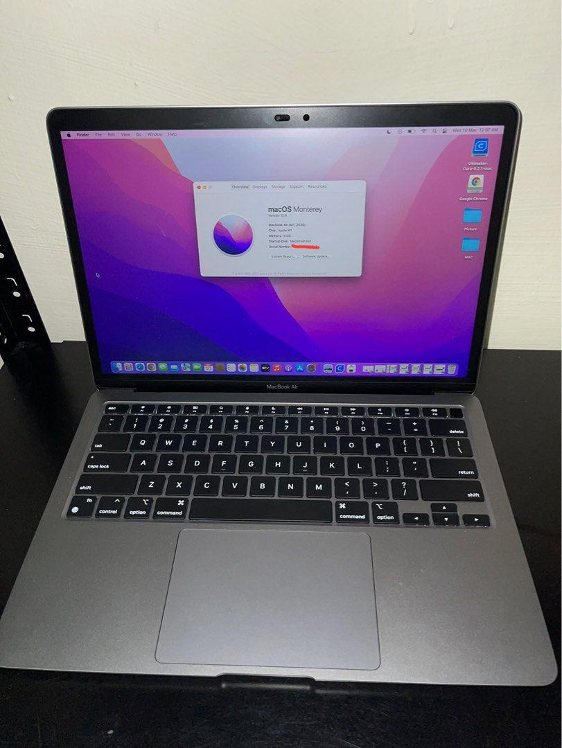 (Apple Warranty till 2025) MacBook Air M1 2020 8GB 256SSD, Computers