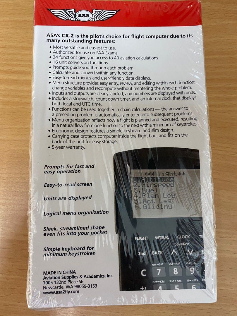 ASA CX2 Pathfinder Flight Computer, Mobile Phones & Gadgets, Other