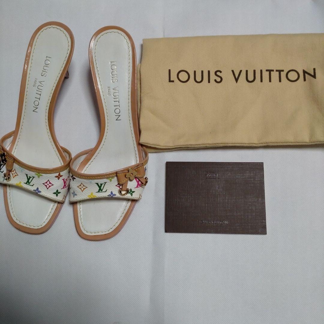 Louis Vuitton, Shoes, Vintage Louis Vuitton Takashi Murakami Satin Cherry  Blossom Mules