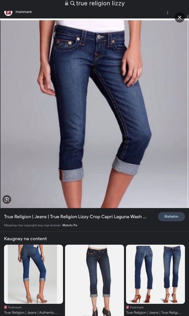 True religion lizzy crop jeans on sale