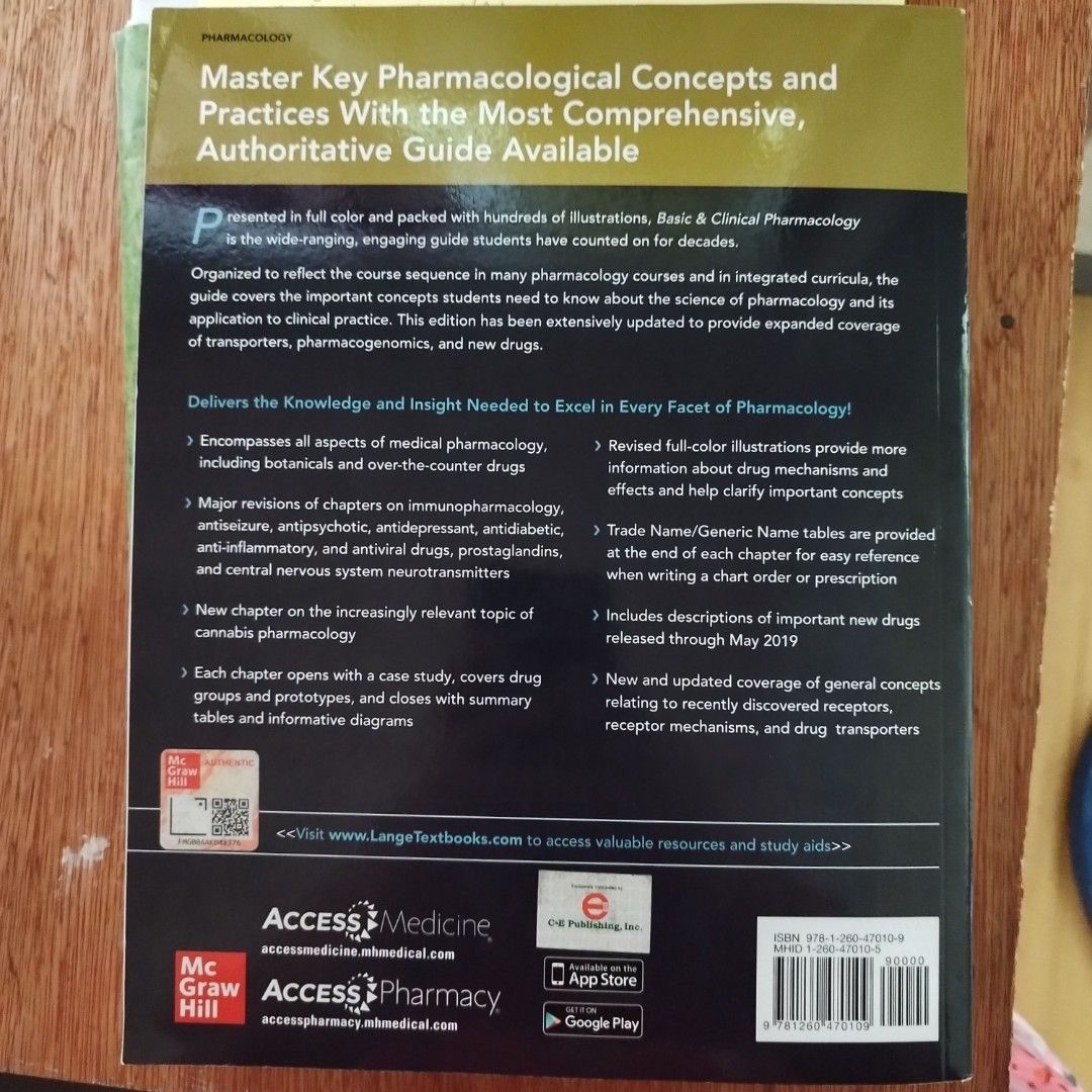 BASIC AND CLINICAL PHARMACOLOGY 15TH EDITION PDF FREE DOWNLOAD 2022 visual data 4