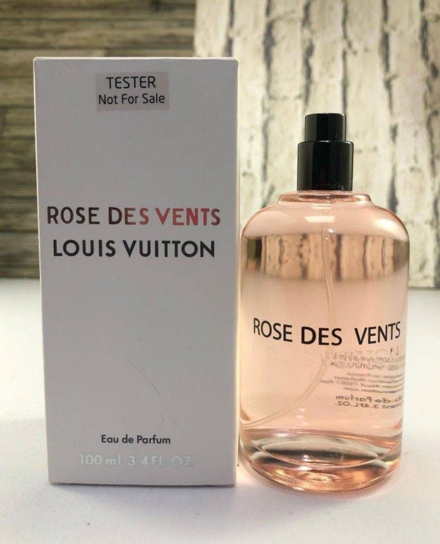 BEST SELLER Rose Des Vents Eau De Parfum 100ml No Cap by LV LOUIS VUITTON  Original Tester Eropa (NEW FULL BOX TANPA TUTUP)
