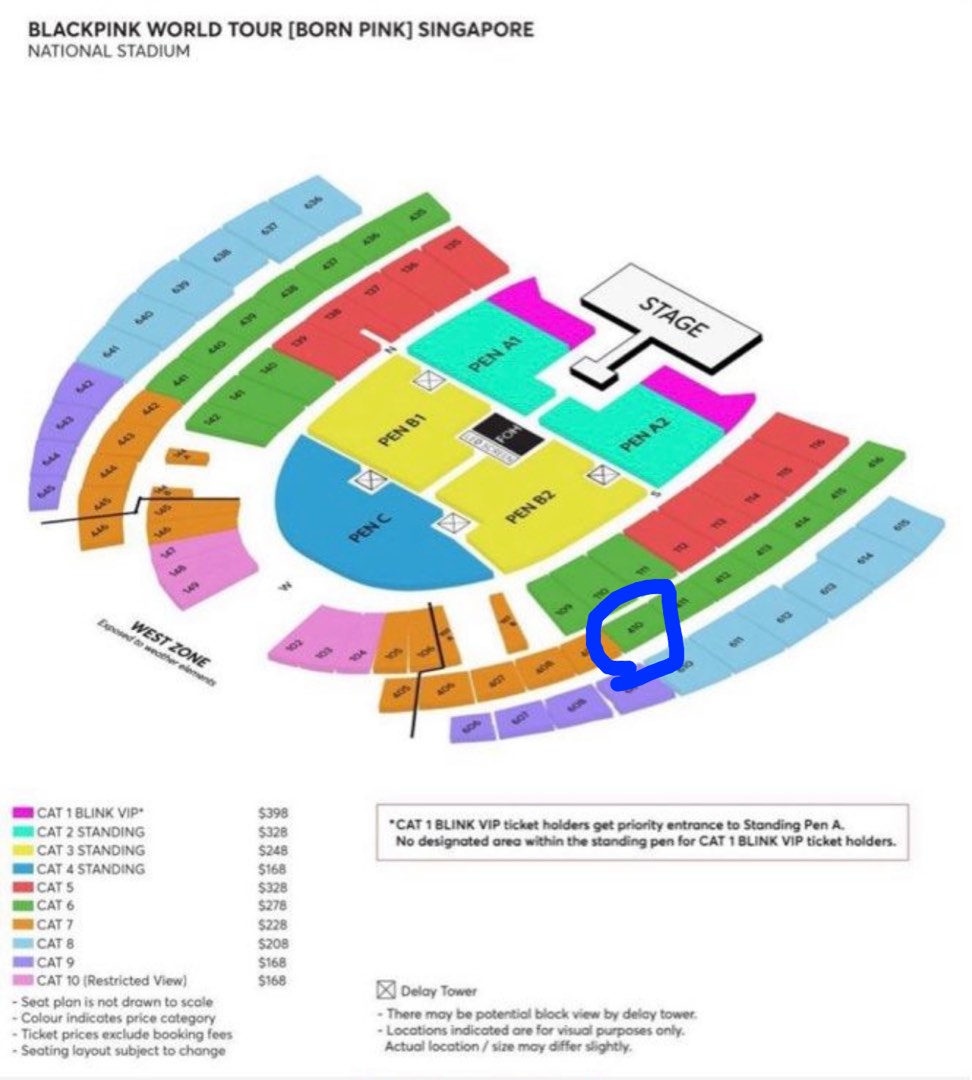 Black Pink Concert World Tour 14 May 2023, Announcements on Carousell