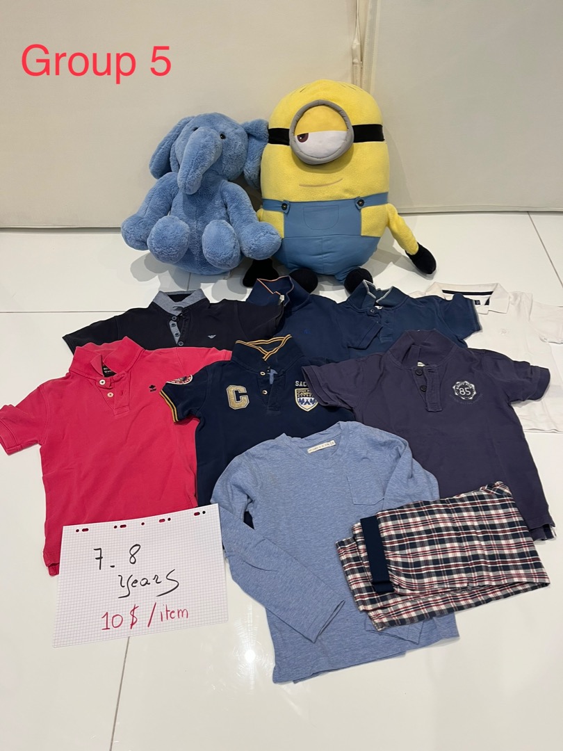 BOYS' CLOTHES 78 YEARS GROUP 5, Babies & Kids, Babies & Kids Fashion