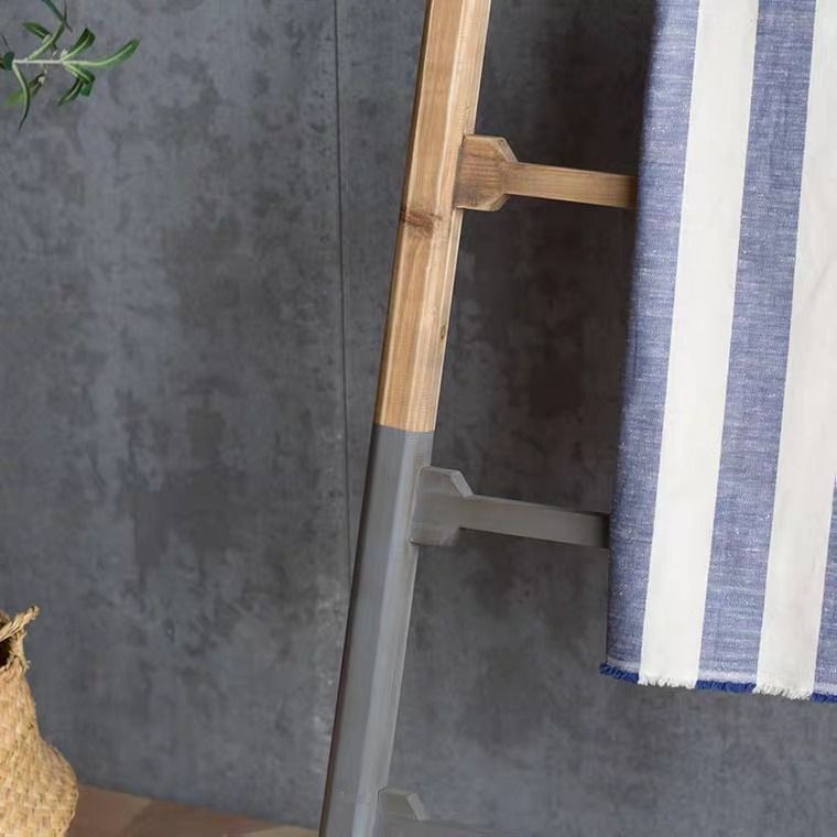 BRYCE Rustic Cedar Wood Ladder Rack, Furniture & Home Living, Home ...