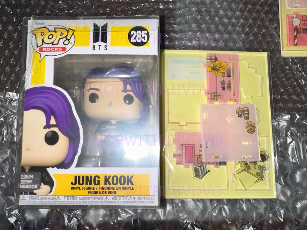 BTS Butter Funko Pop Jungkook (with JK Acrylic stand) on Carousell