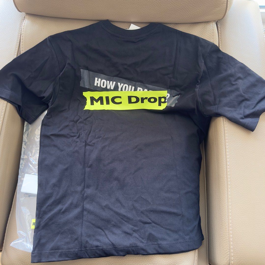 BTS MIC DROP TEE T-shirt Size L - House of BTS, 男裝, 上身及